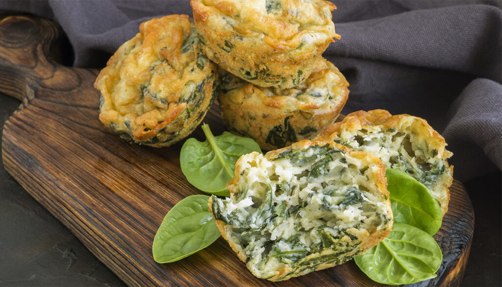 Tortini di spinaci e quinoa, una ricetta super sfiziosa. Solo 120 Kcal!