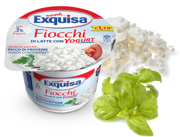 Formaggio fiocchi di latte EXQUISA 150 G - Coop Shop