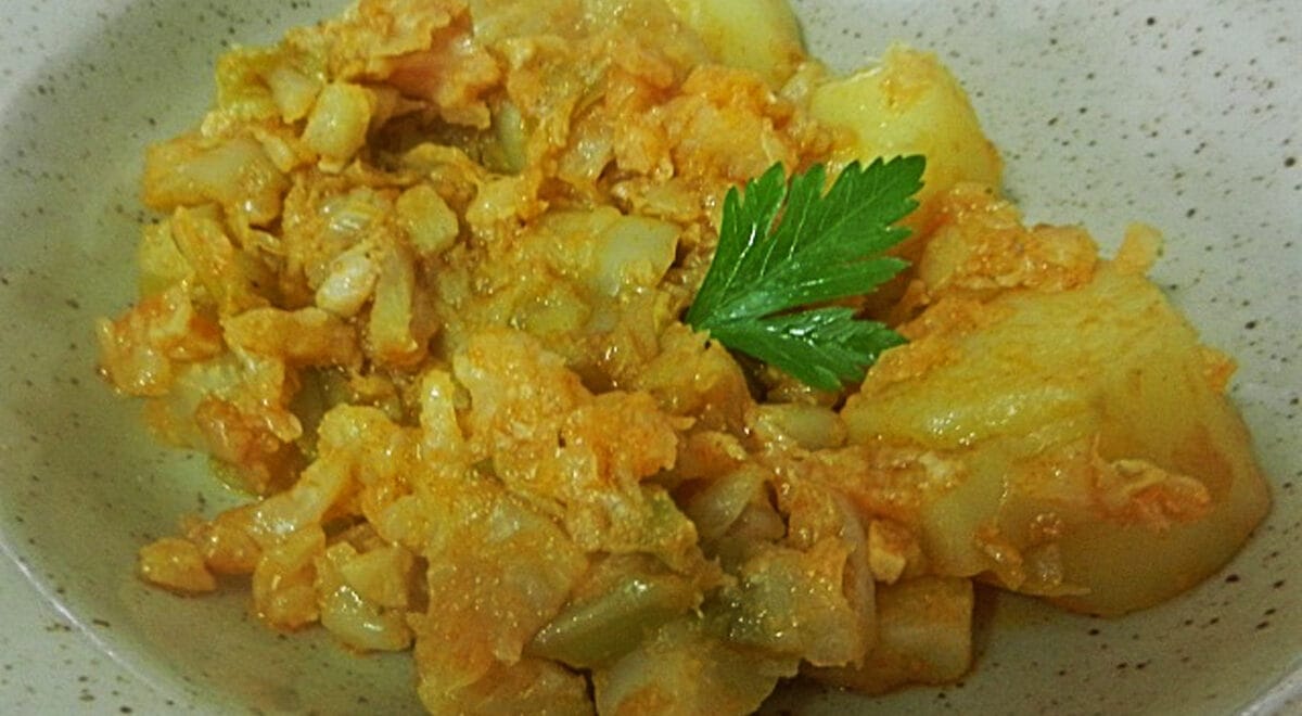 Verza e patate al forno