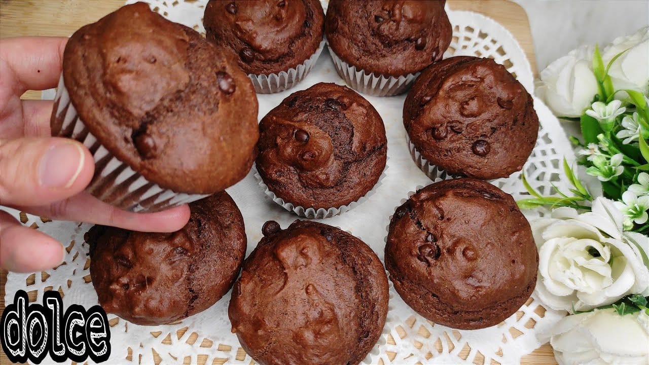 Muffin allo yogurt e cacao