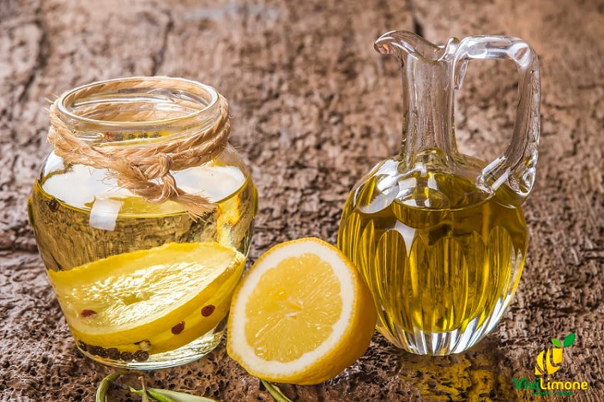 Olio aromatizzato al limone