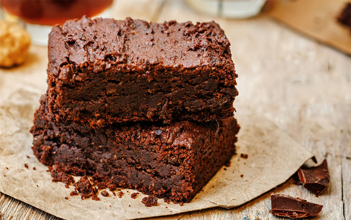 Brownies al cacao e ceci