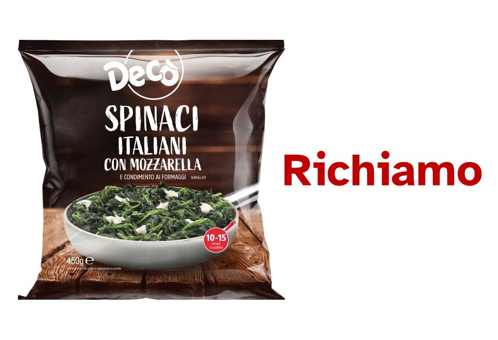 Spinaci richiamati