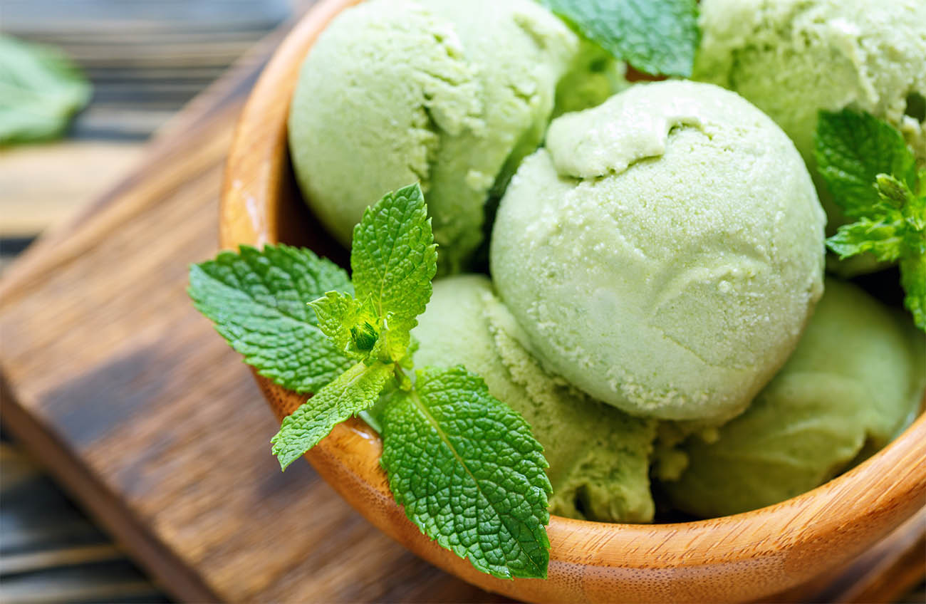 Gelato menta e limone