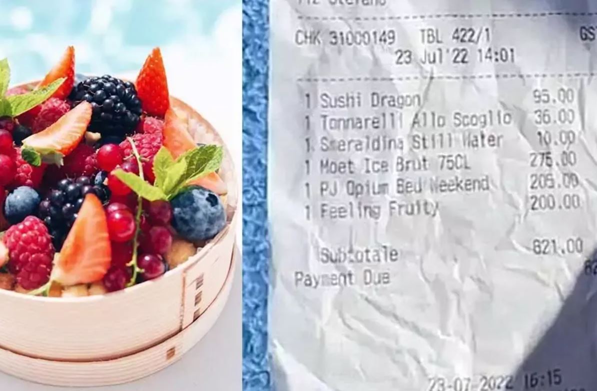 Cesto di frutta a 200 euro ristorante