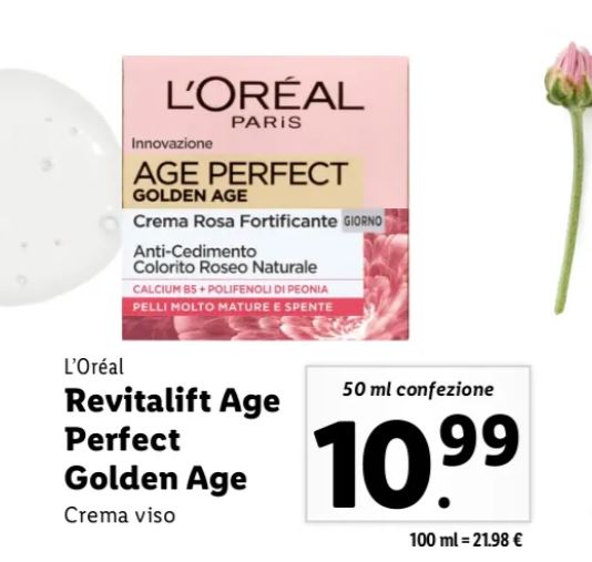 Revitalift age perfect golden age Lidl