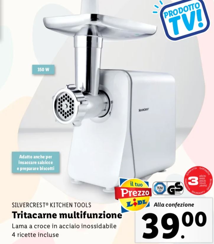 Tritacarne multifunzione Lidl