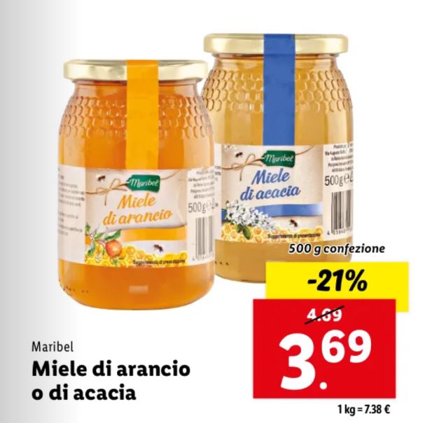 Miele di arancio e acacia Maribel Lidl