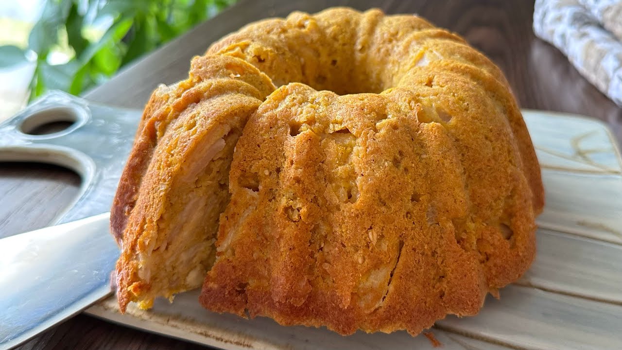 Torta di zucca e mele