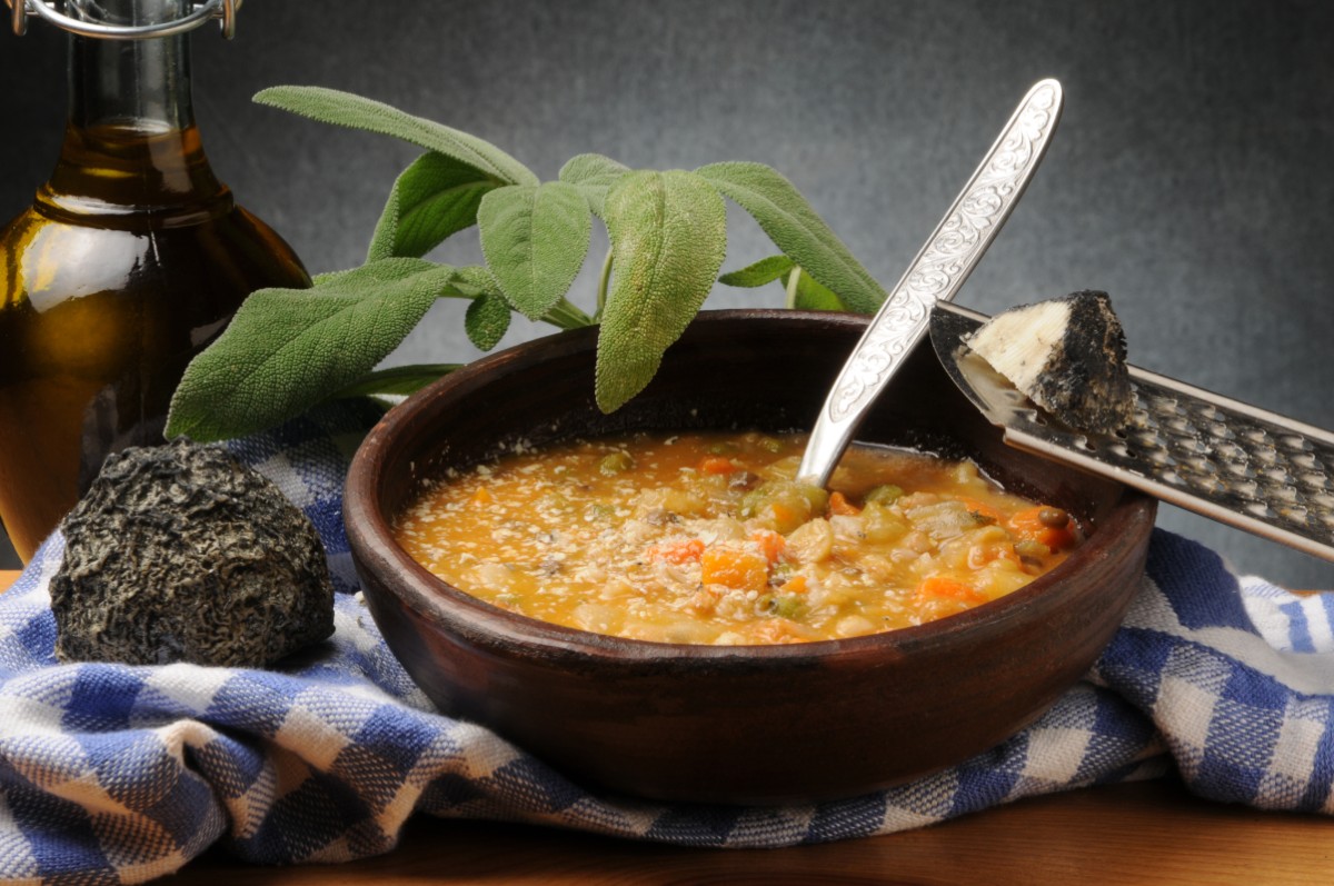 Minestra di farro e lenticchie