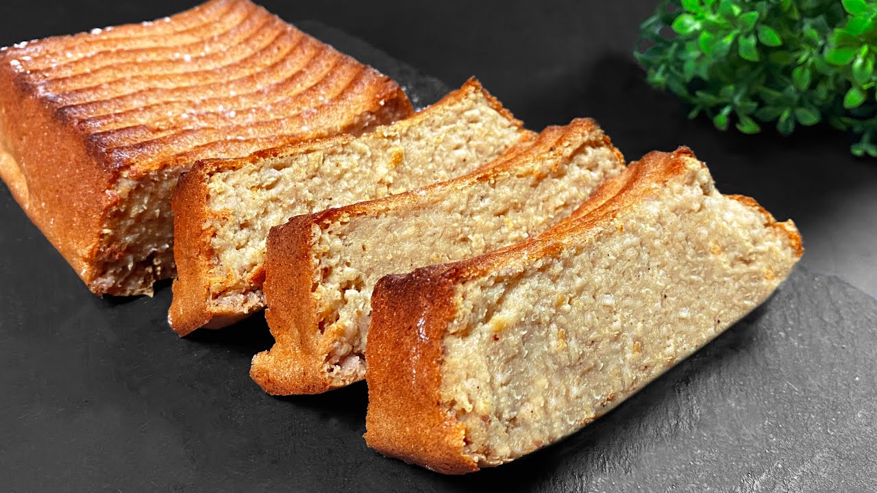 Torta di avena, mela e banana