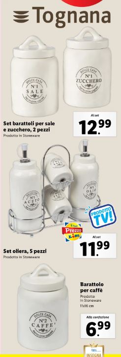 Barattoli cucina Tognana Lidl