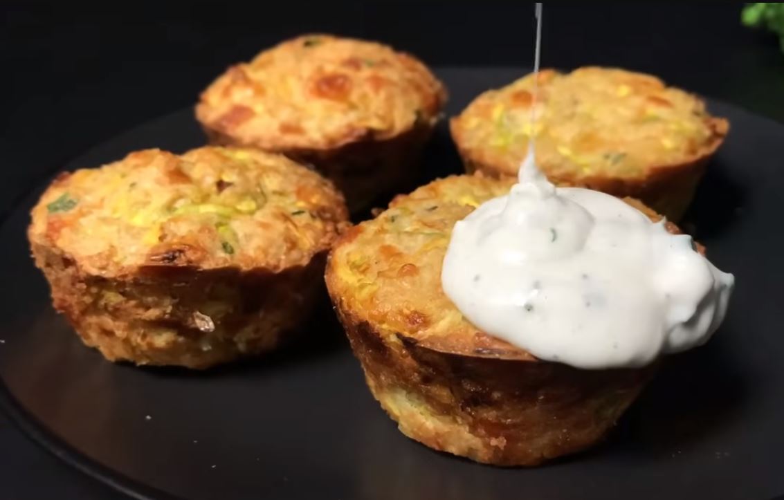 Muffin di avena e zucchine