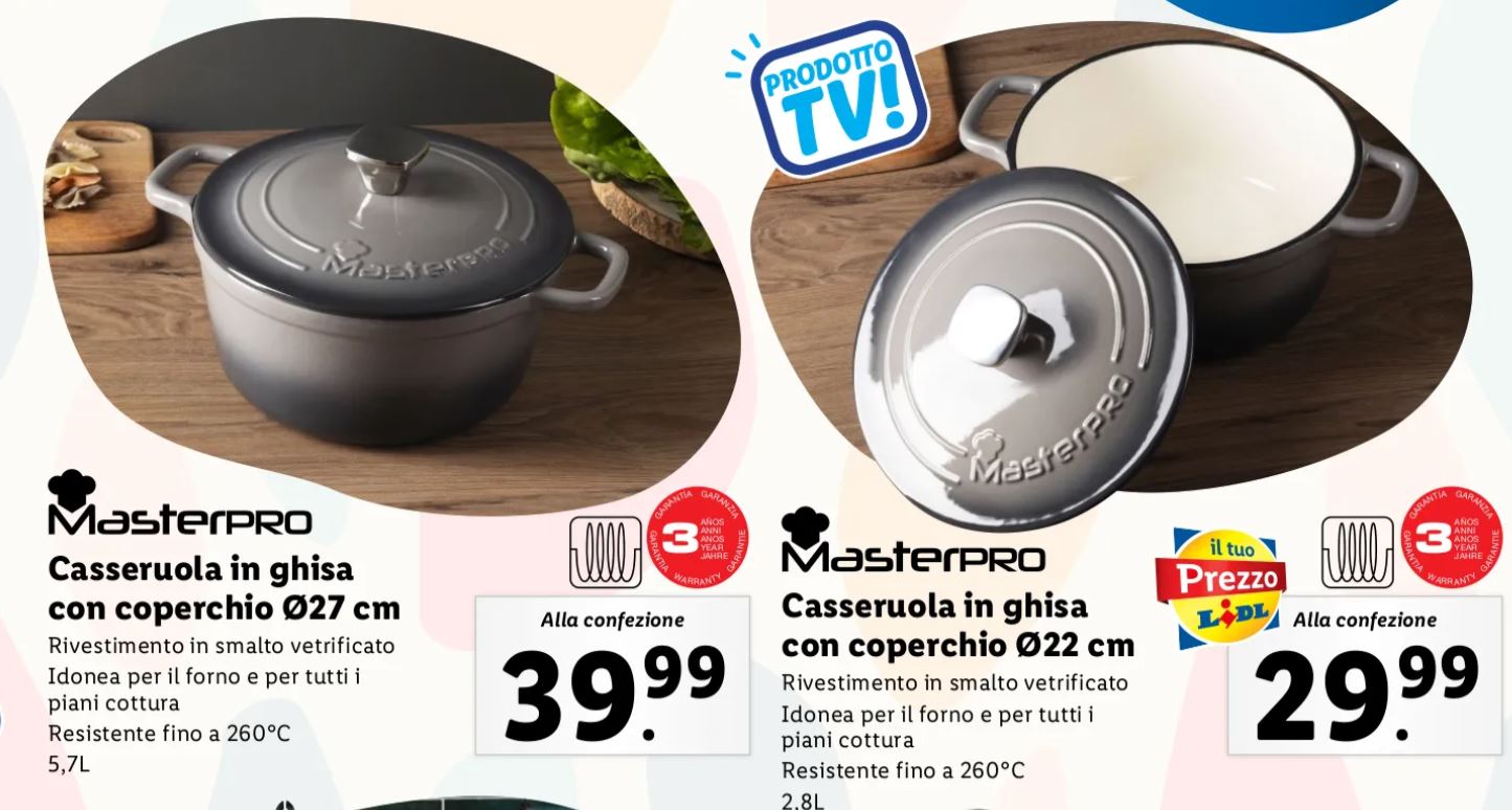 Casseruola in ghisa Lidl