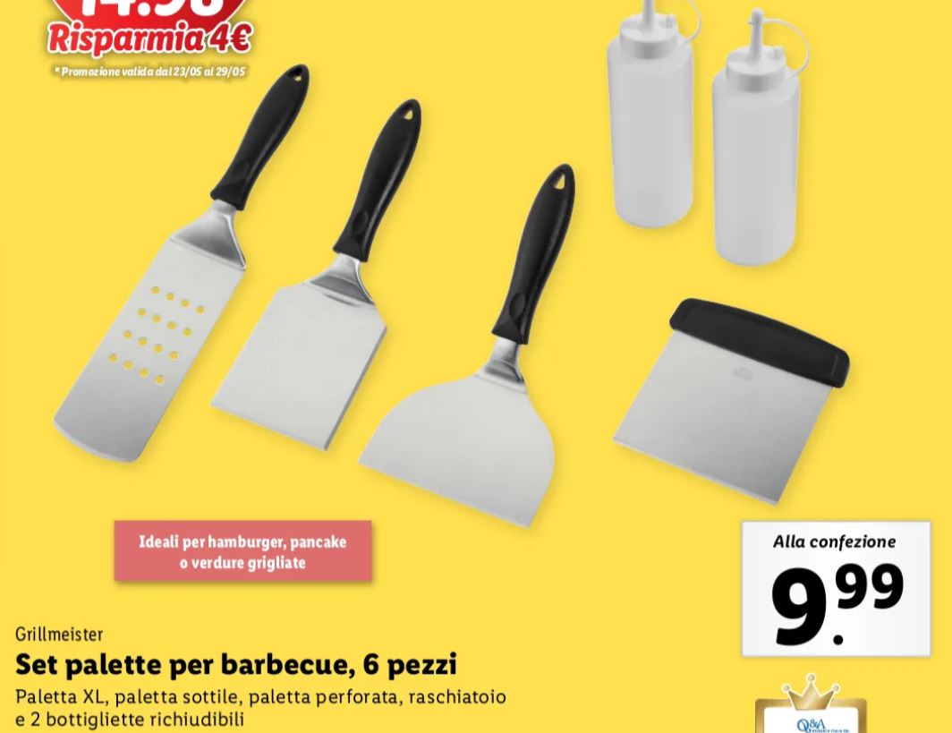 Set palette per barbecue Lidl