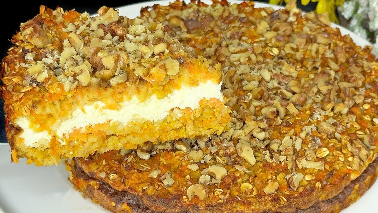 Torta di ricotta, mele e carote