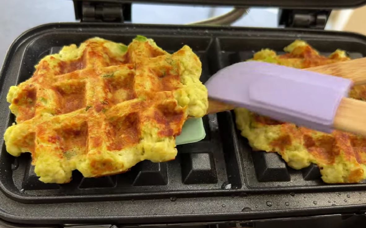 Waffle di zucchine