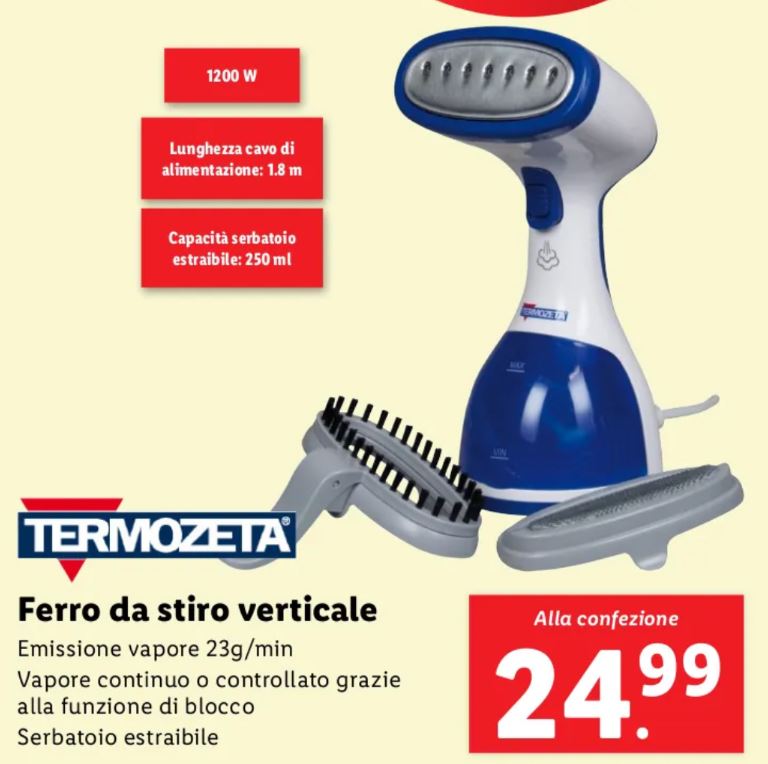 Ferro da stiro verticale Termozeta Lidl