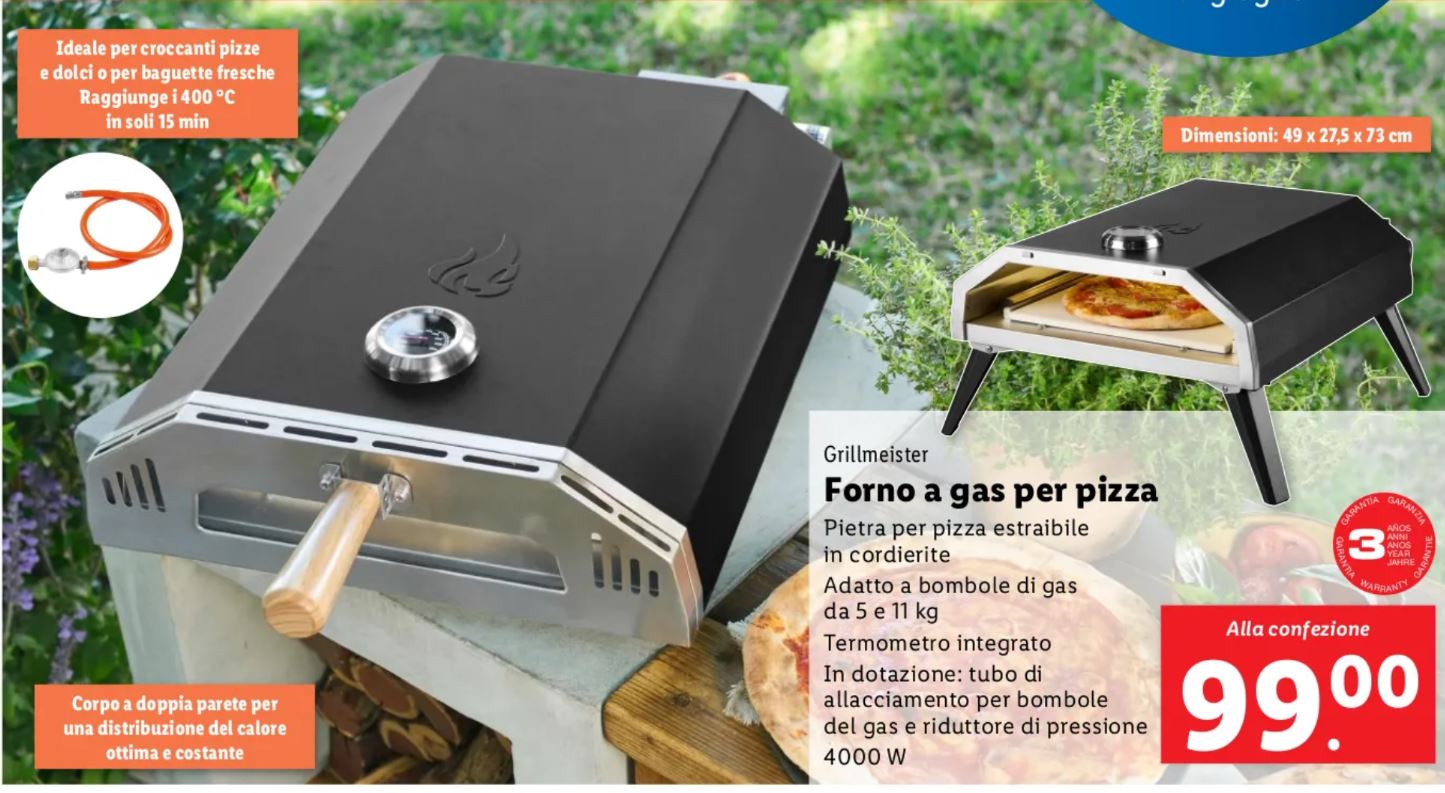 Forno a gas Grillmeister lidl