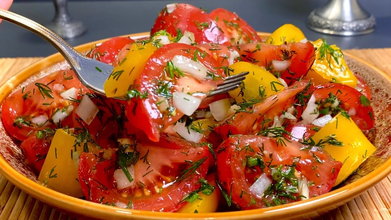 Insalata di pomodori e peperoni