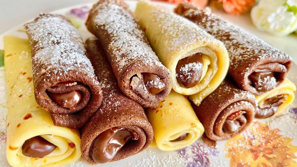 La mattina quando ho voglia di fare una bella colazione, preparo queste crepes dolci | Solo 130 Kcal!