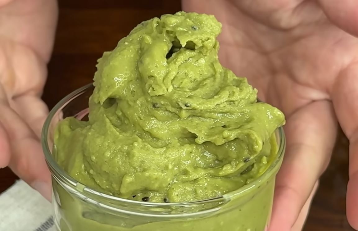 Gelato alla banana, avocado e kiwi