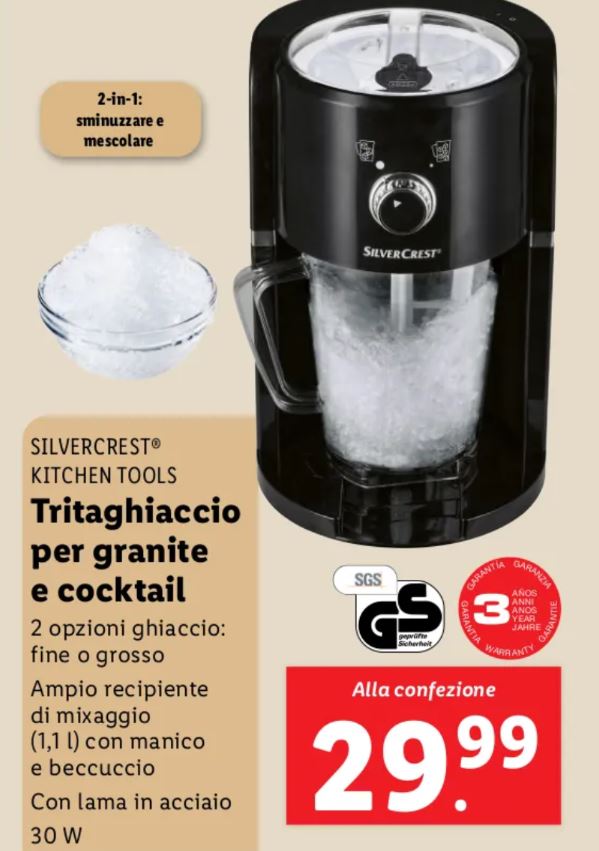 Tritaghiaccio Lidl Silvercrest