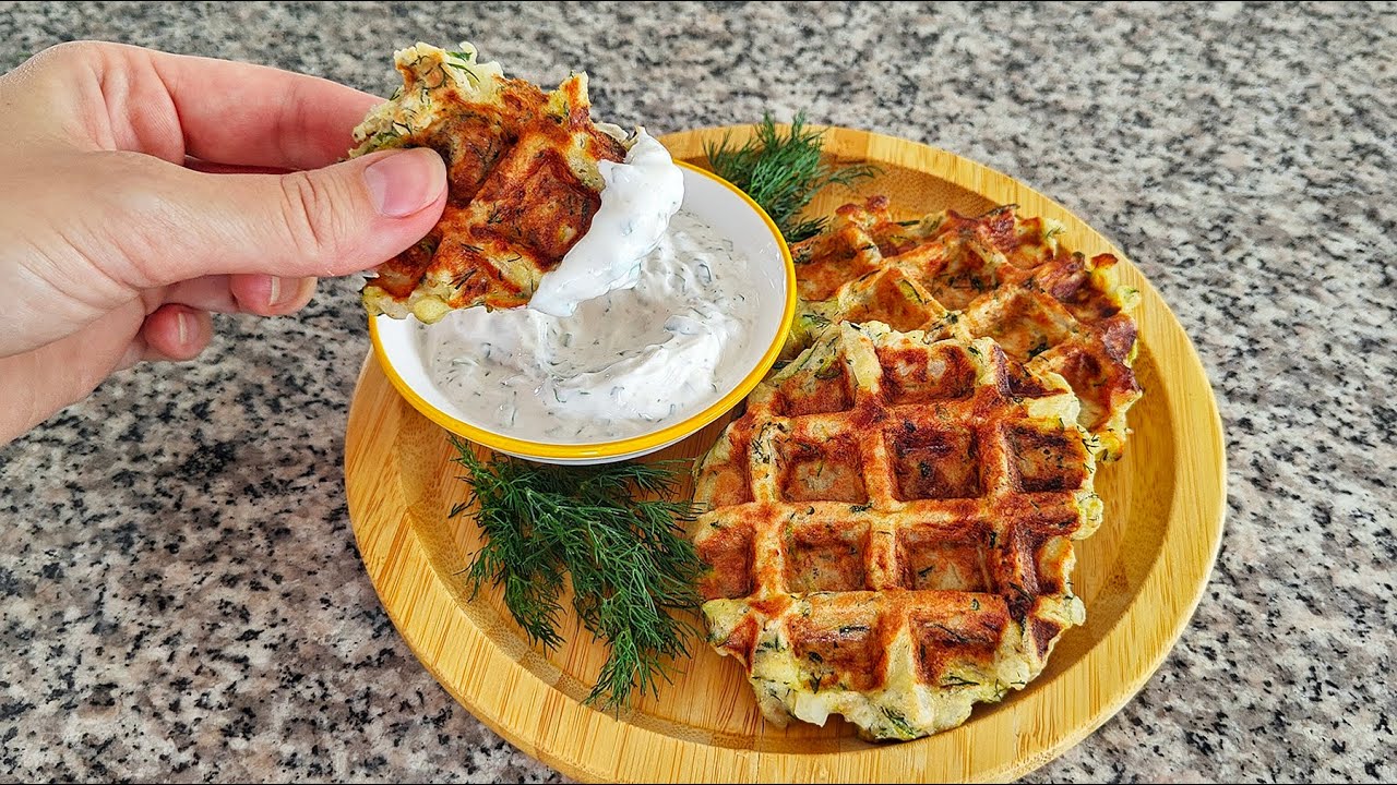 Waffle di zucchine