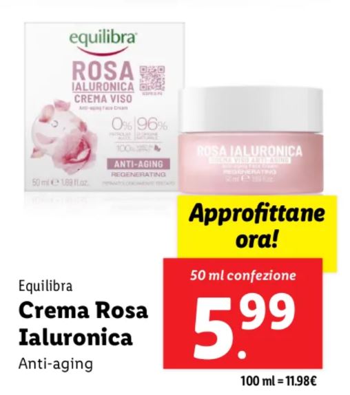 Crema rosa ialuronica equilibra