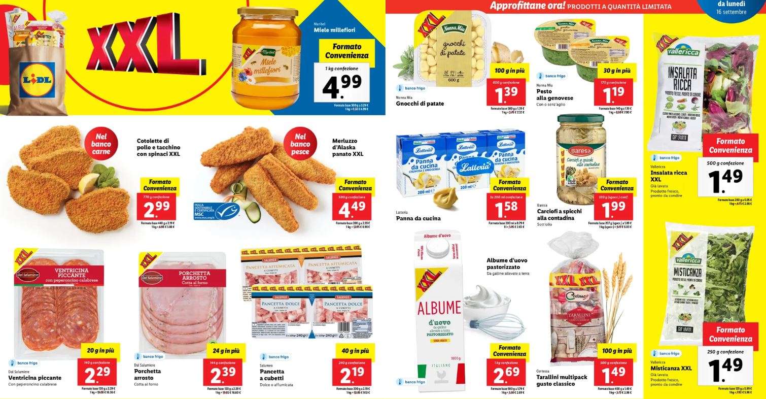 Offerte xxl lidl