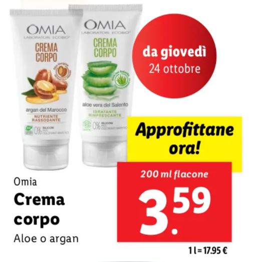 Crema copro Omia Lidl