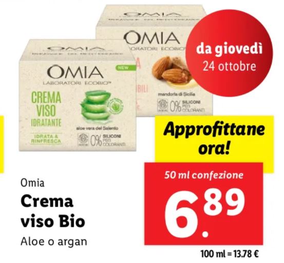 Crema viso Omia Lidl