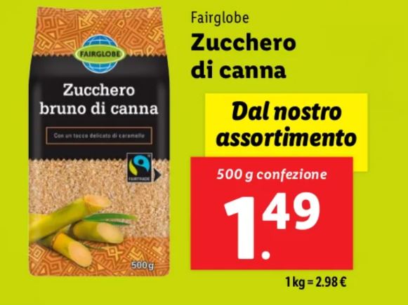 Zucchero di canna bio Lidl