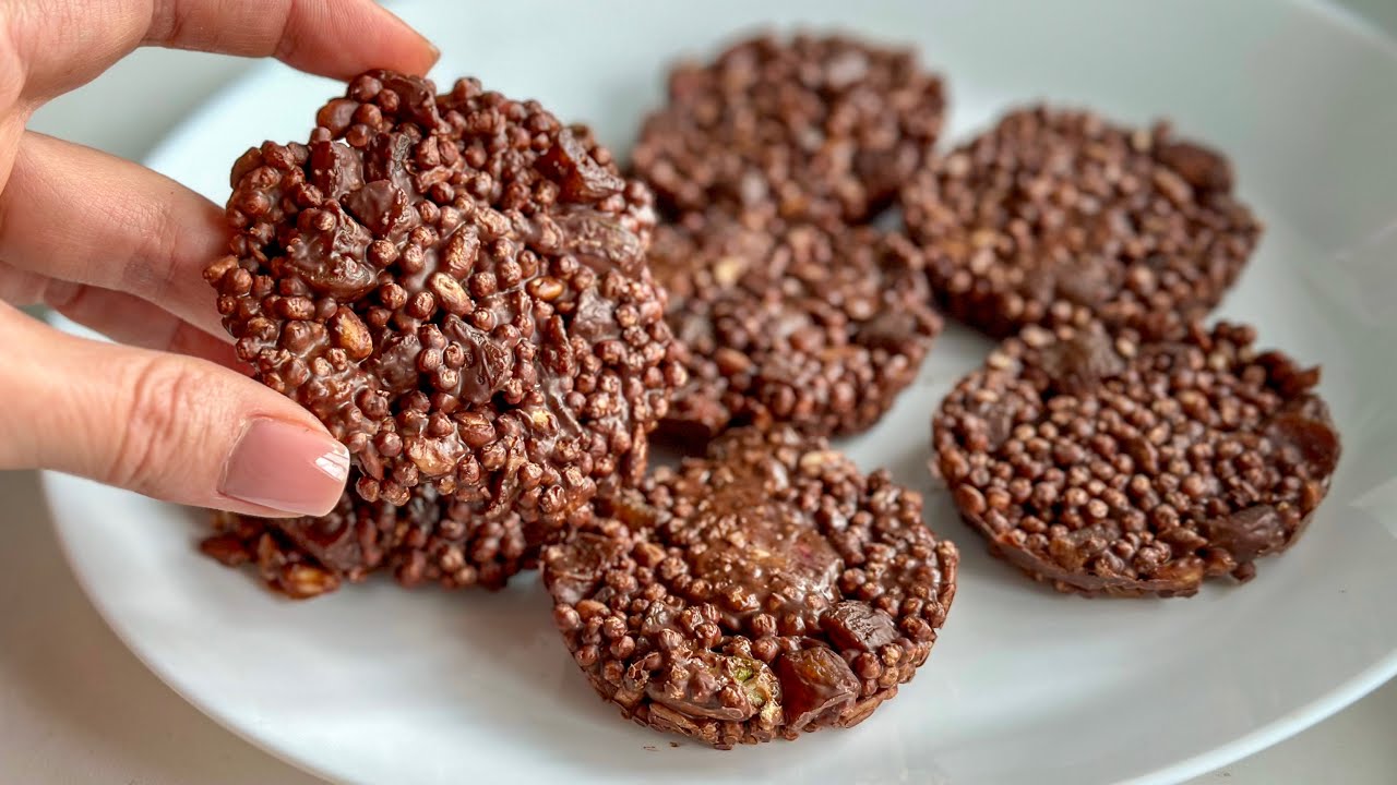 Biscotti al cioccolato, quinoa e semi