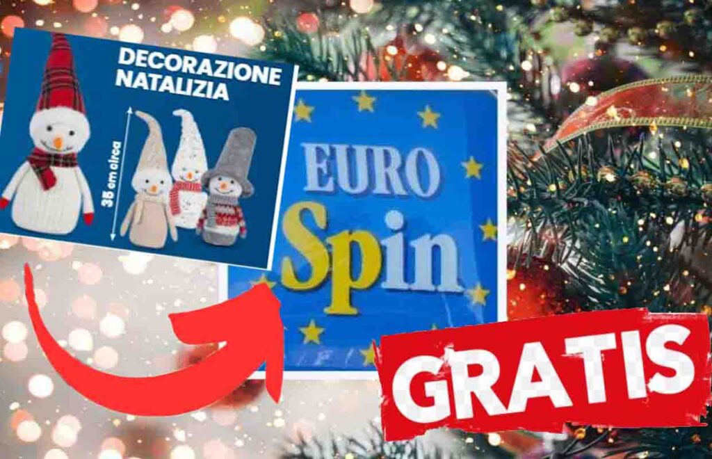 Eurospin ti regala questo pupazzo di Natale da mettere sotto l’albero: non paghi niente, ma solo se vai questo giorno!