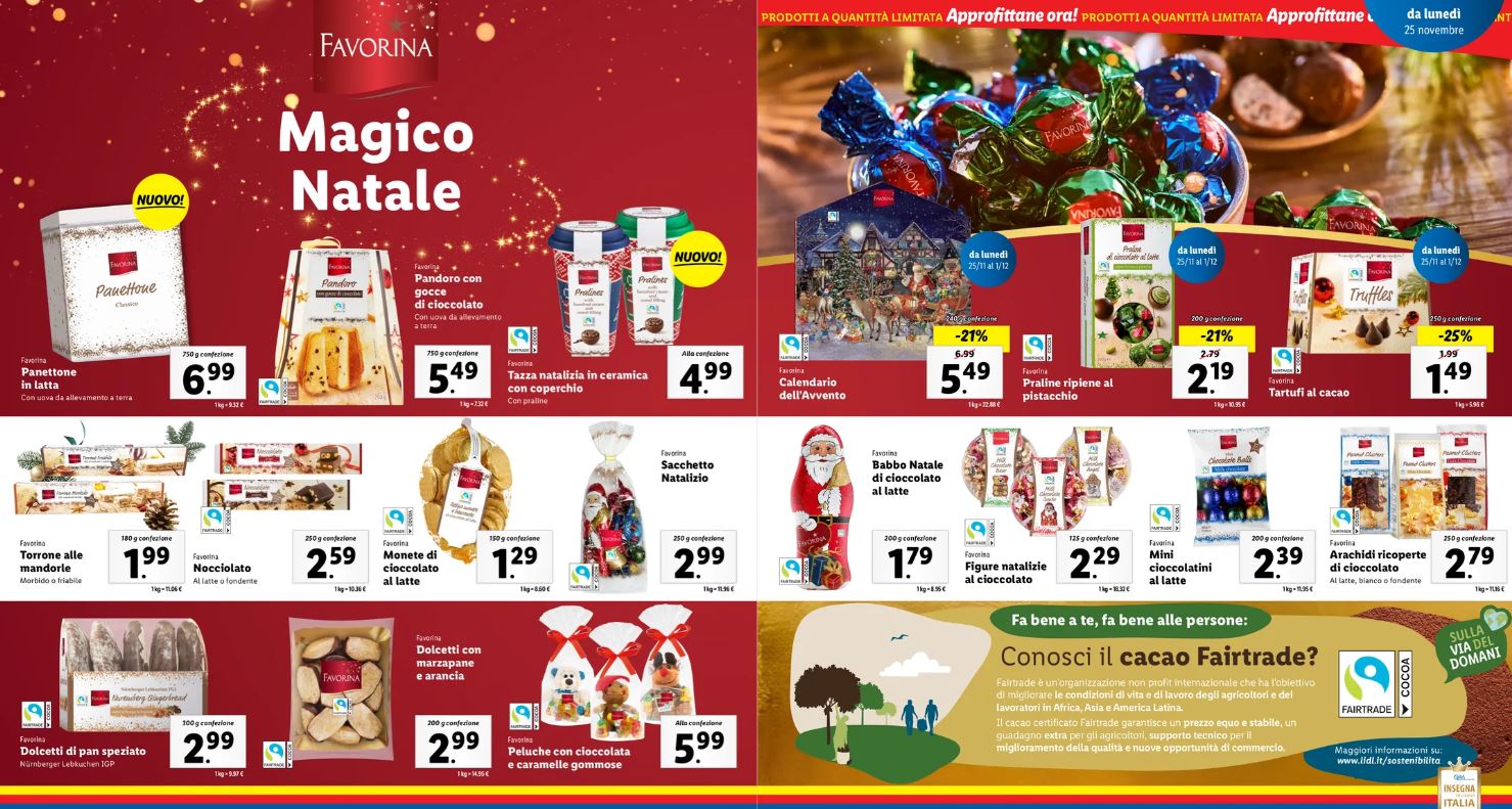 Pandori, panettoni e dolci di Natale Lidl