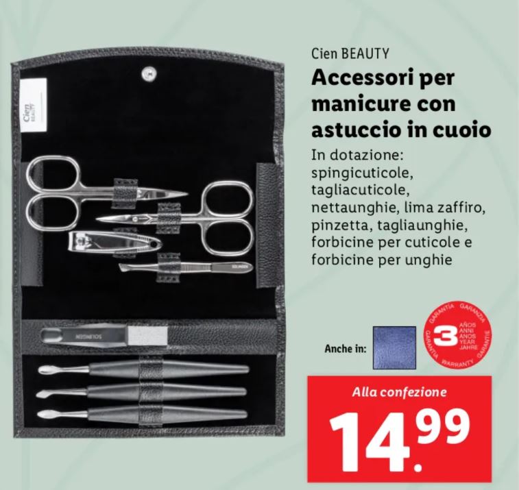 Accessori manicure lidl