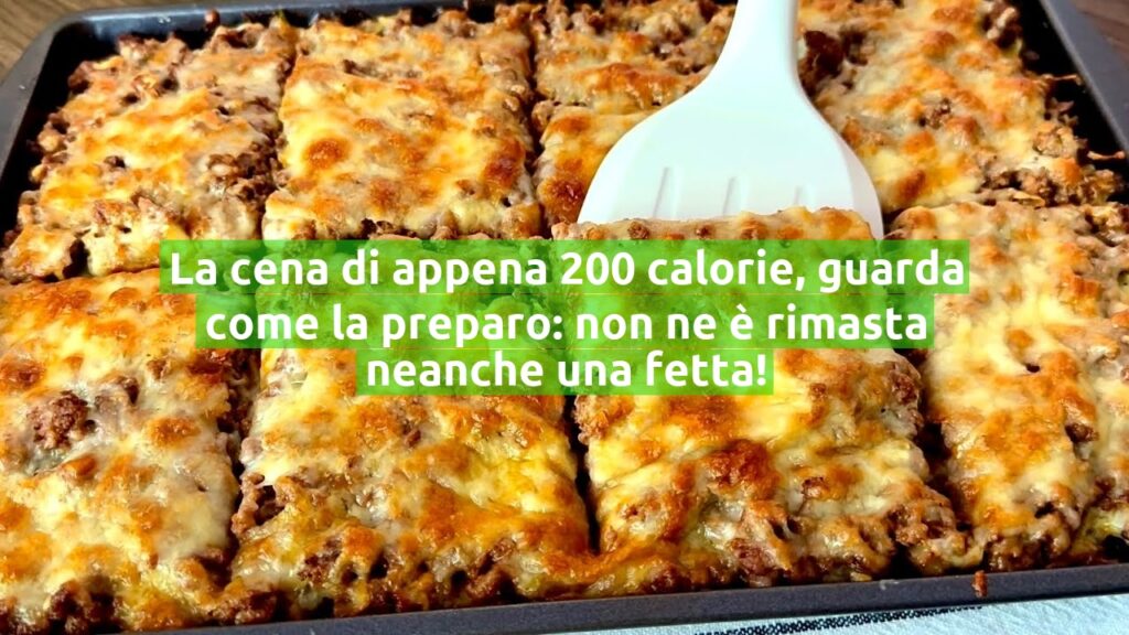 La cena di appena 200 calorie, guarda come la preparo: non ne è rimasta neanche una fetta!