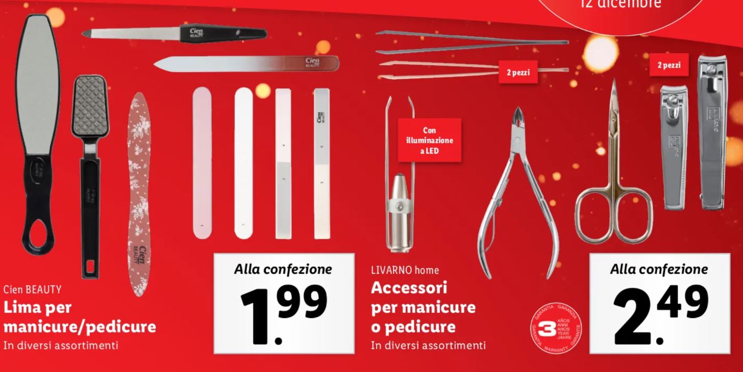 Lima e accessori per manicure e pedicure lidl