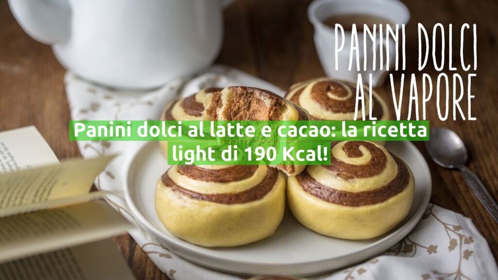 Panini dolci al latte e cacao: la ricetta light di 190 Kcal!