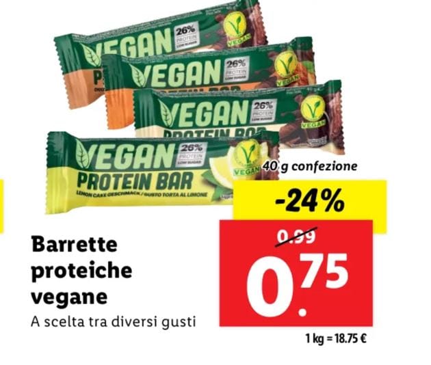 Vegan protein bar Lidl